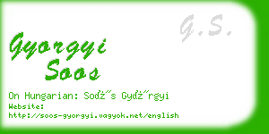 gyorgyi soos business card