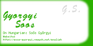 gyorgyi soos business card